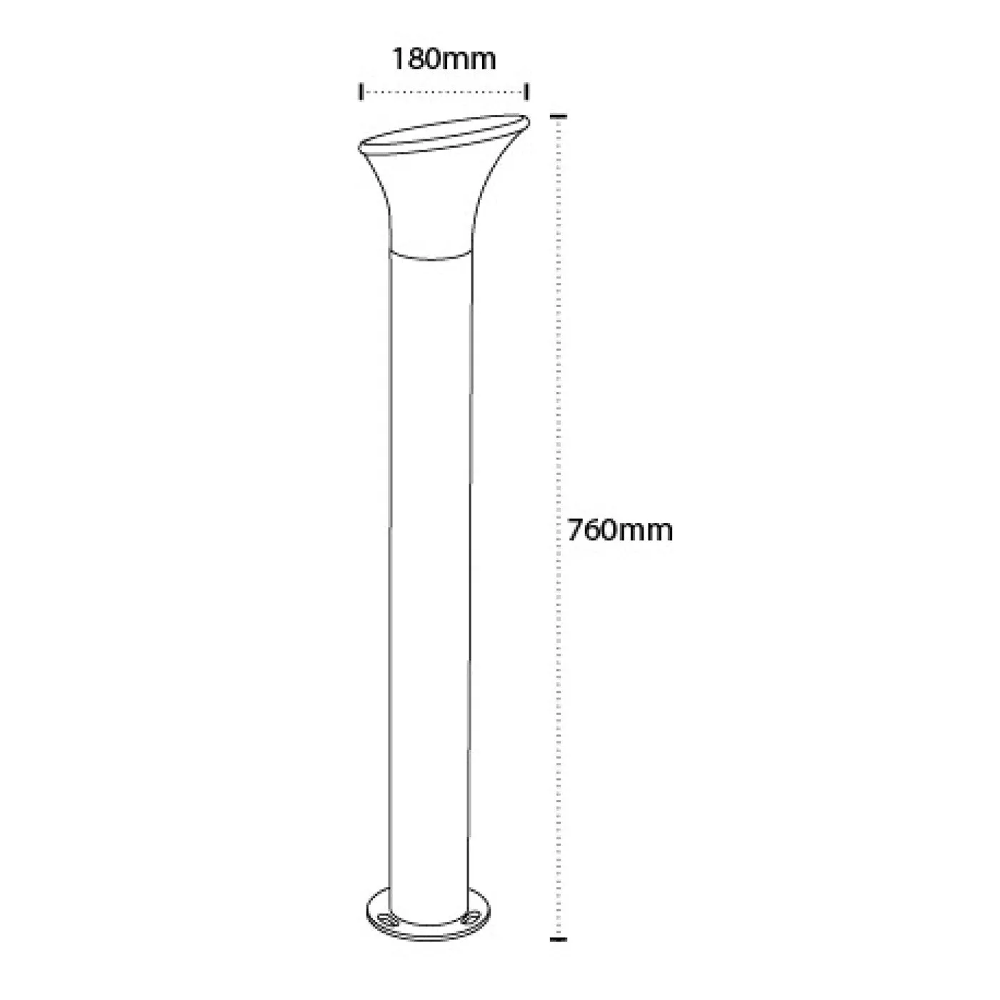 107299-760mm Garden Bollards