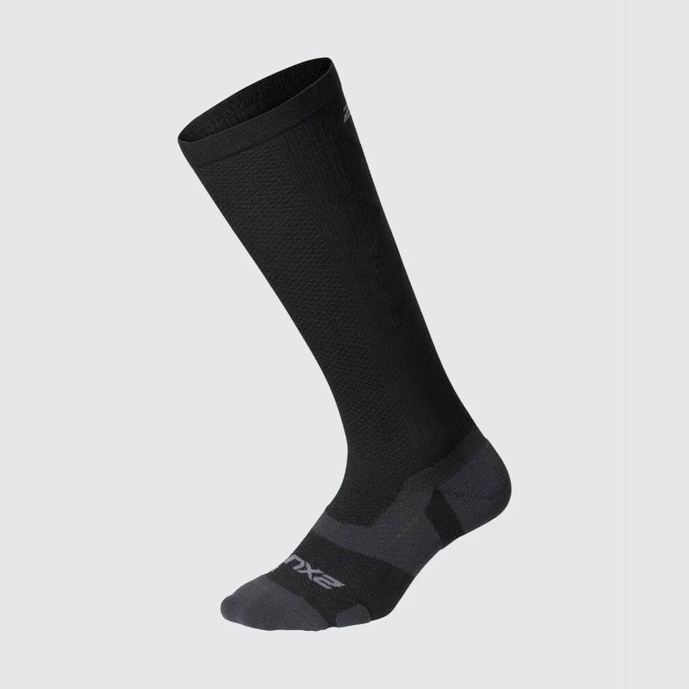 2XU - Vectr Light Cushion Full Length Compression Socks - Black/Titanium