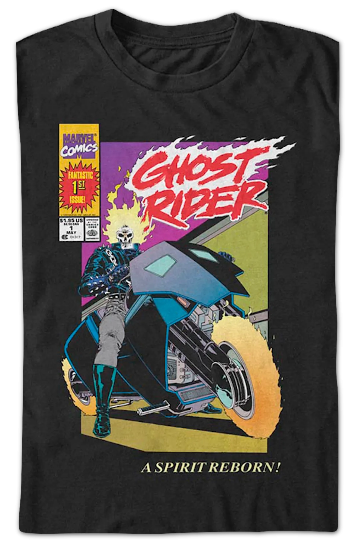 A Spirit Reborn Ghost Rider Marvel Comics T-Shirt