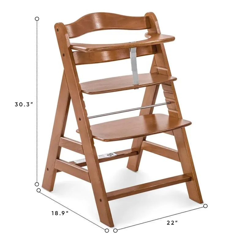 Alpha  Highchair Walnut