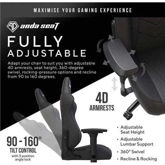 Anda Seat Dark Demon Premium Gaming Chair (AD19-01-B-PV) - Refurbished Good