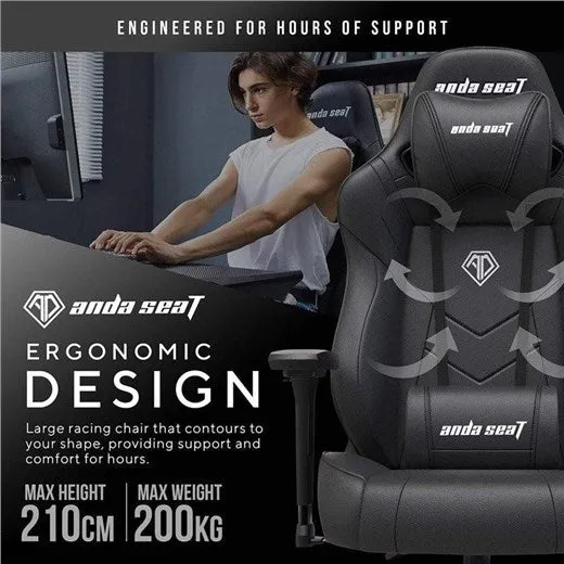 Anda Seat Dark Demon Premium Gaming Chair (AD19-01-B-PV) - Refurbished Good