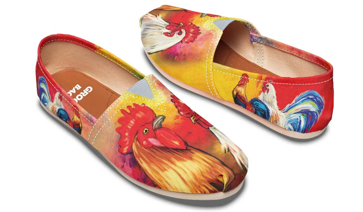 Artistic Rooster Casual Shoes