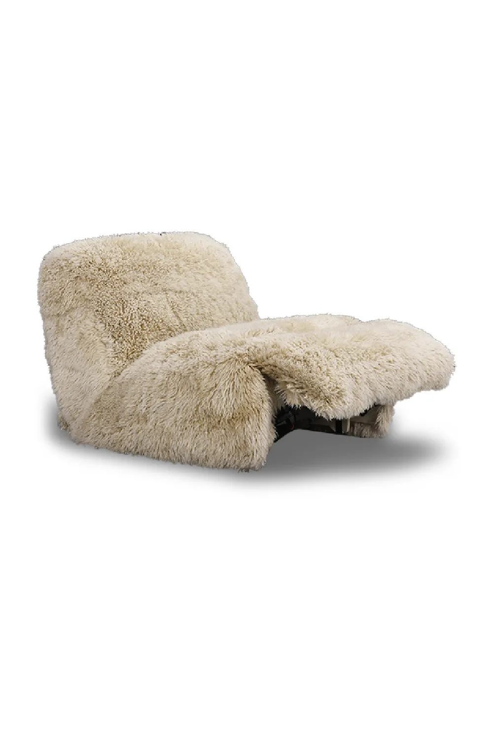 Beige Sheepskin Lounge Chair | Andrew Martin Shaggy