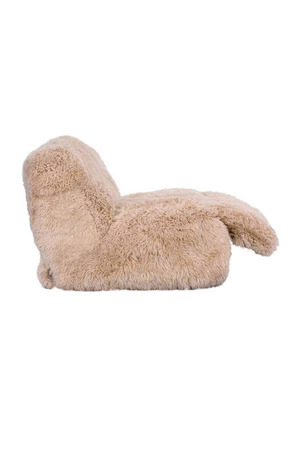 Beige Sheepskin Lounge Chair | Andrew Martin Shaggy