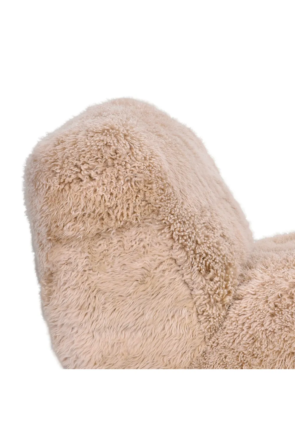 Beige Sheepskin Lounge Chair | Andrew Martin Shaggy