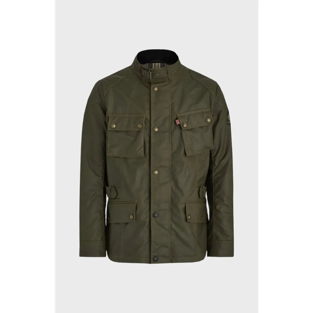 Belstaff - Crosby Forest Motorcycle Waxed Cotton Green - Jacket