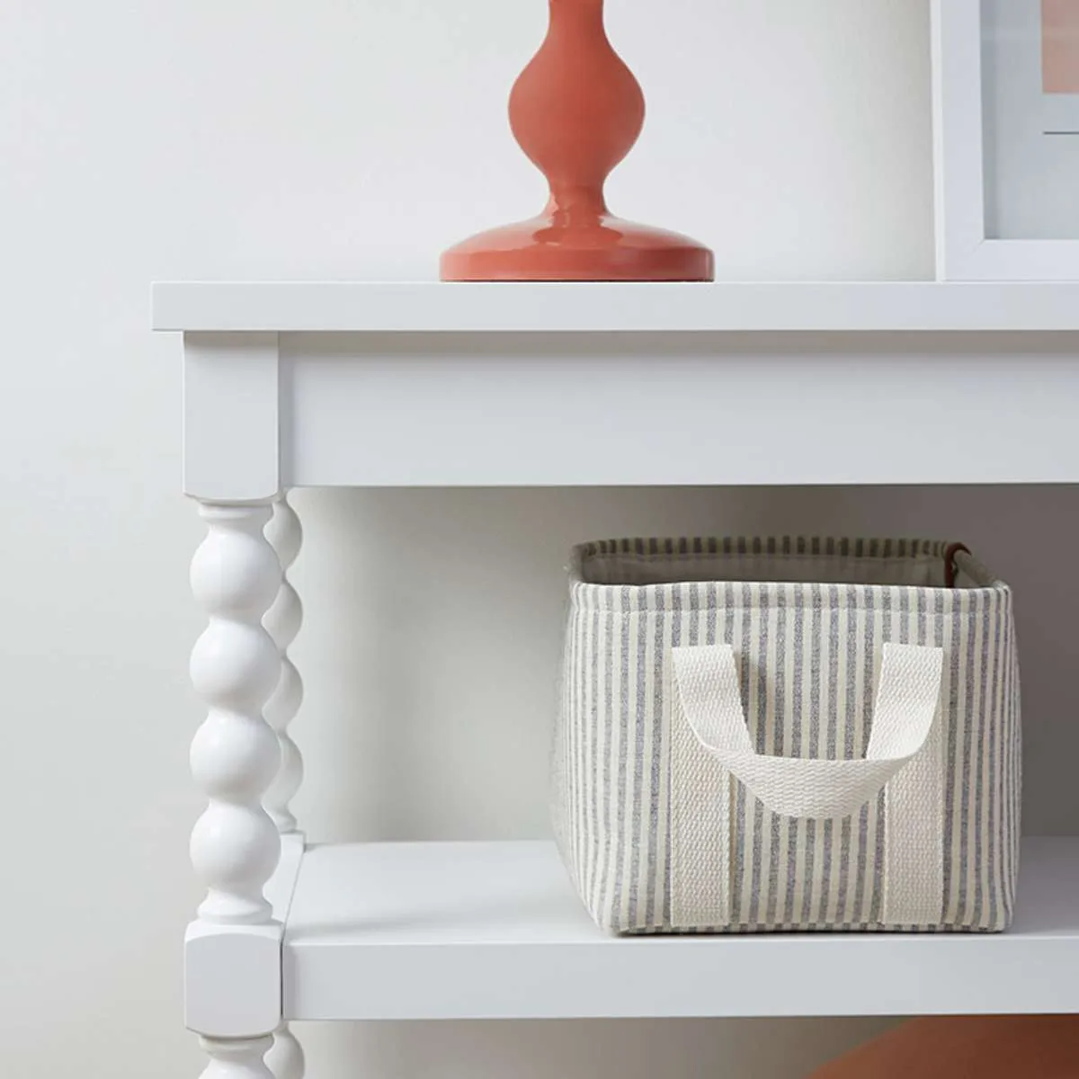 Bobbin Console Table - White