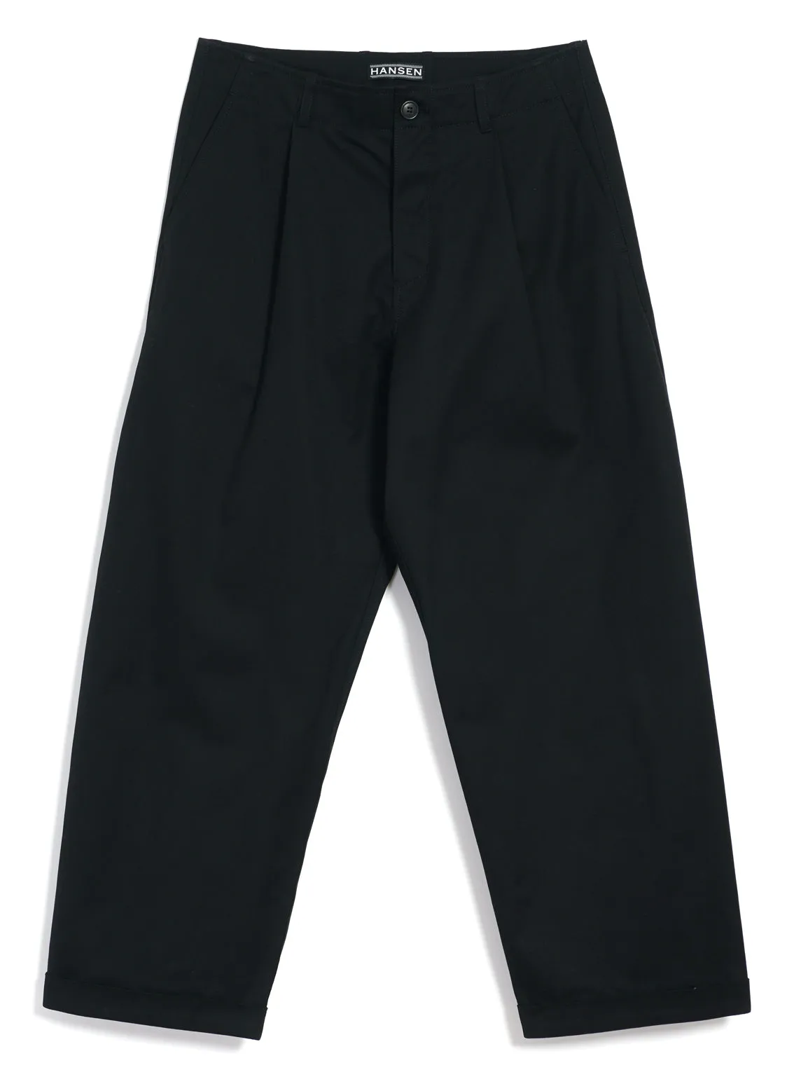 BOBBY | Wide Pleated Trousers | Raven