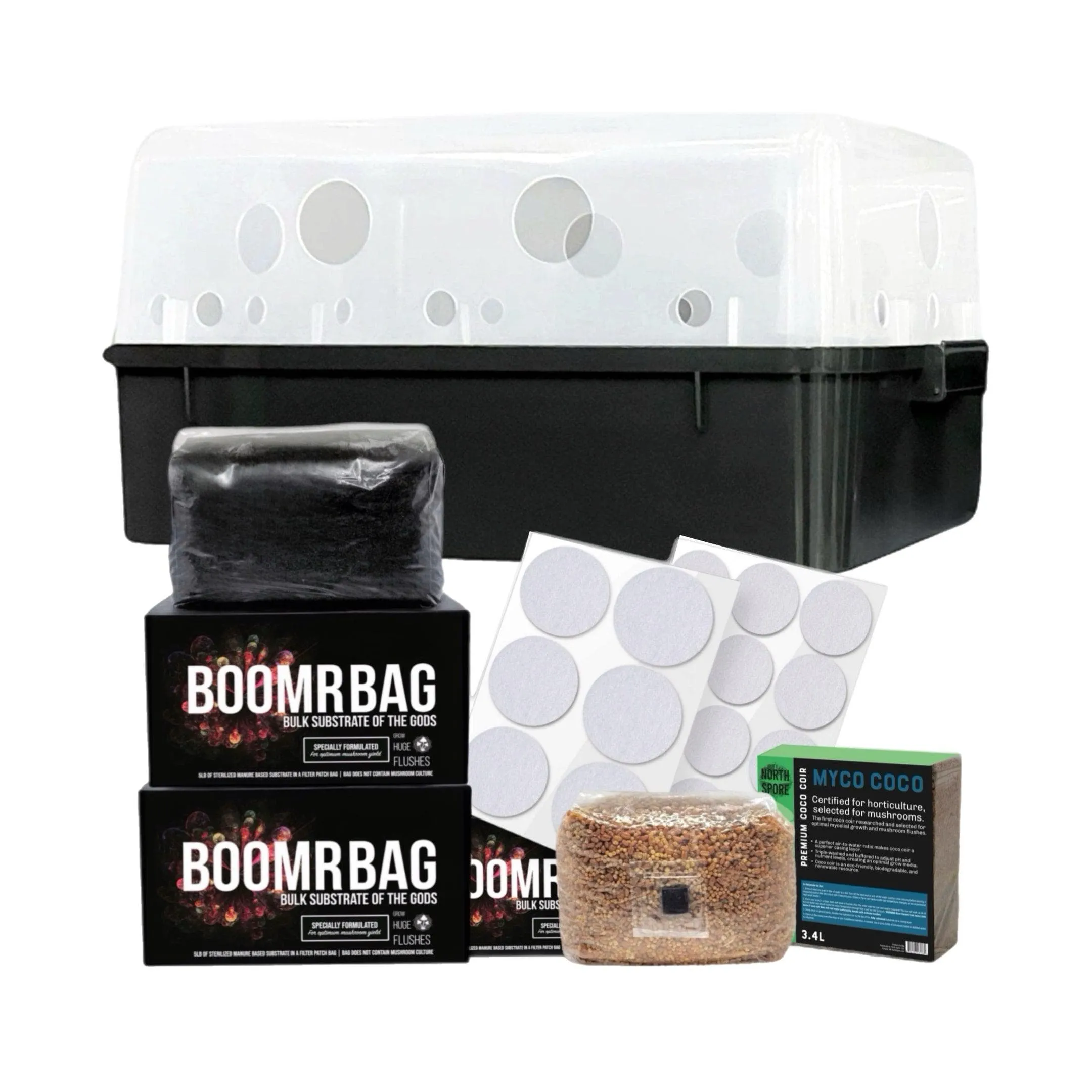 'Boomr Bin' Monotub Mushroom Grow Kit