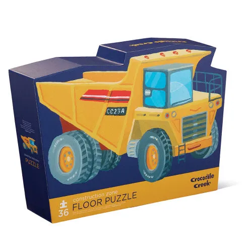 Crocodile Creek 36pc Floor Puzzle - Construction Zone