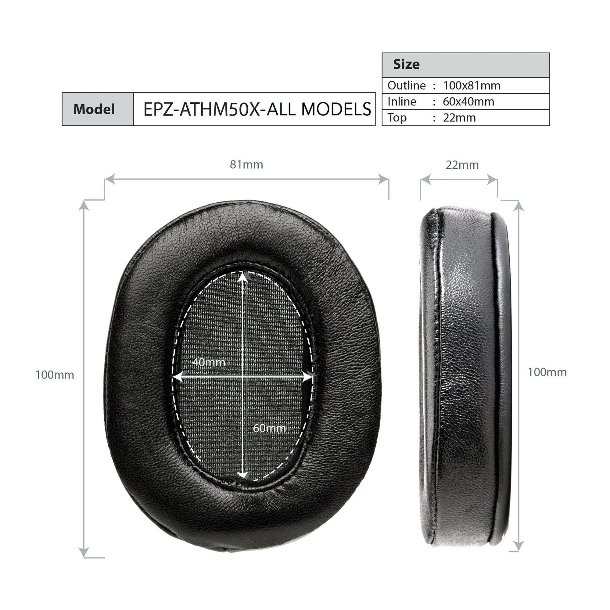 Dekoni Audio Elite Velour Earpads for ATH-M Series