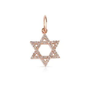 DIAMOND STAR OF DAVID CHARM