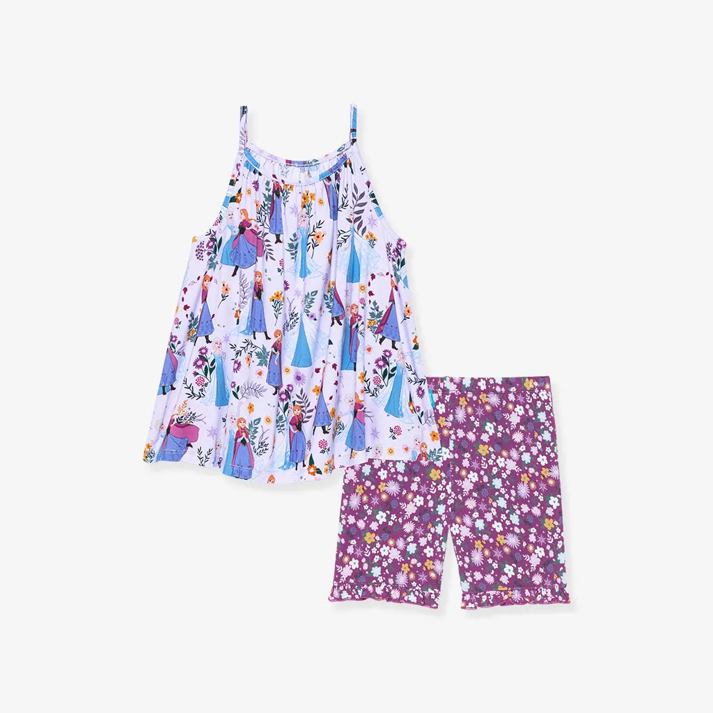 Disney Frozen Sisters Top Ruffled Short Set