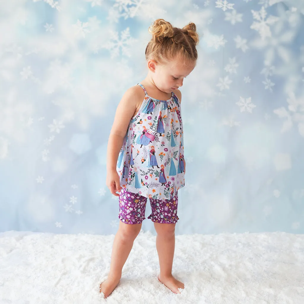 Disney Frozen Sisters Top Ruffled Short Set