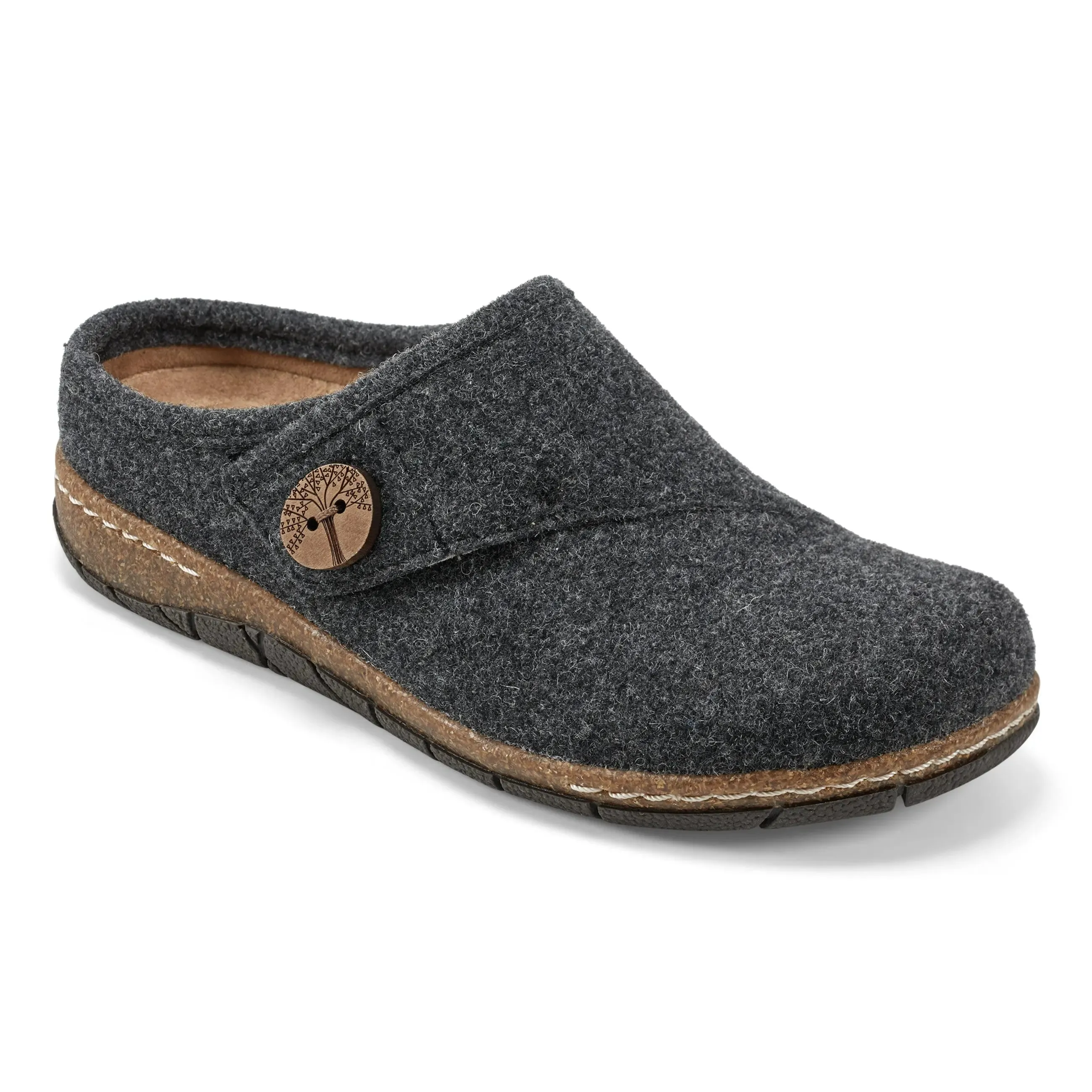 Ezra Round Toe Casual Slip-on Flat Clogs