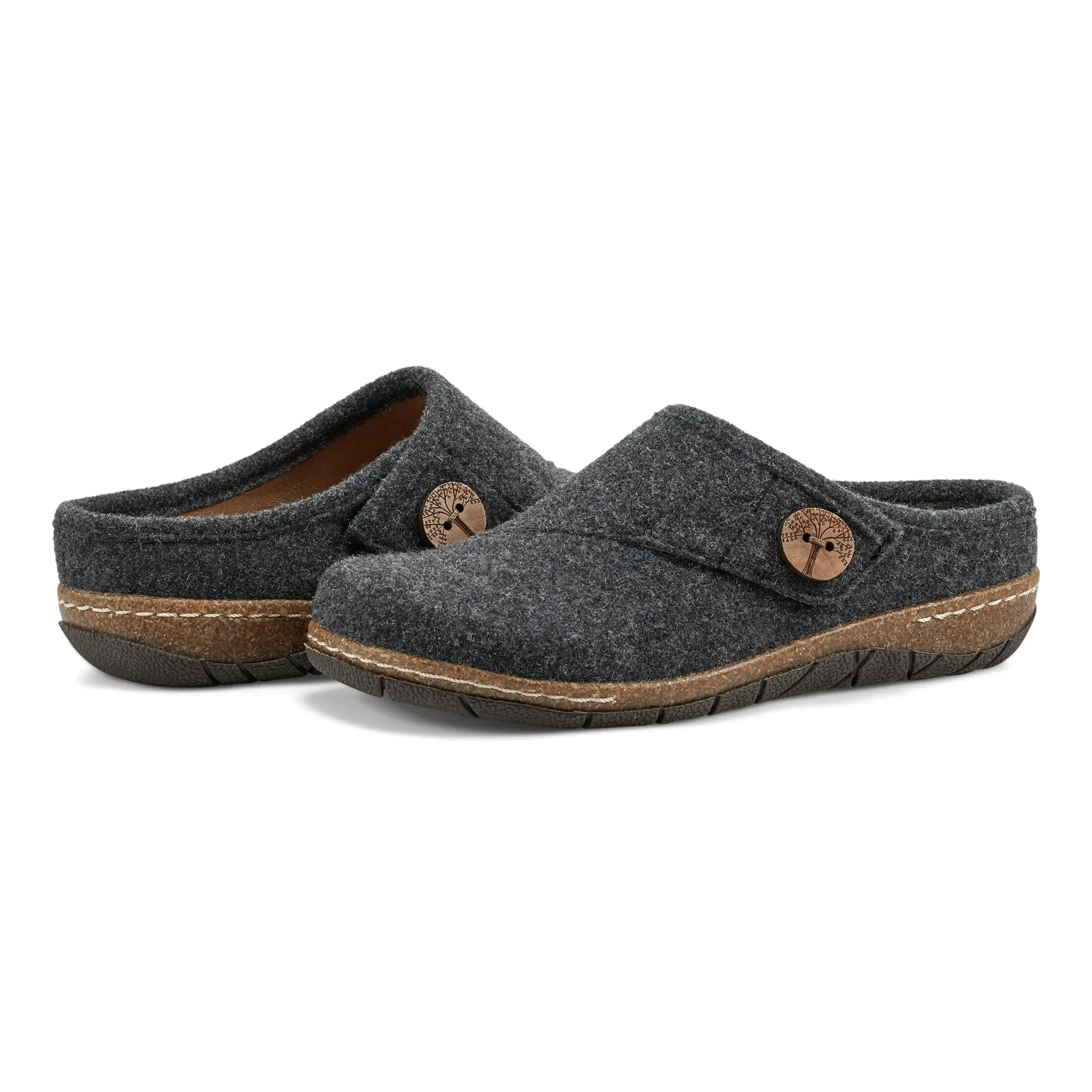 Ezra Round Toe Casual Slip-on Flat Clogs