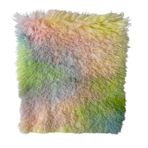 Galaxy Multi Color Dye Fuzzy Faux Fur Fabric