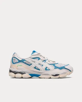 Gel-NYC White / Dolphin Blue Low Top Sneakers