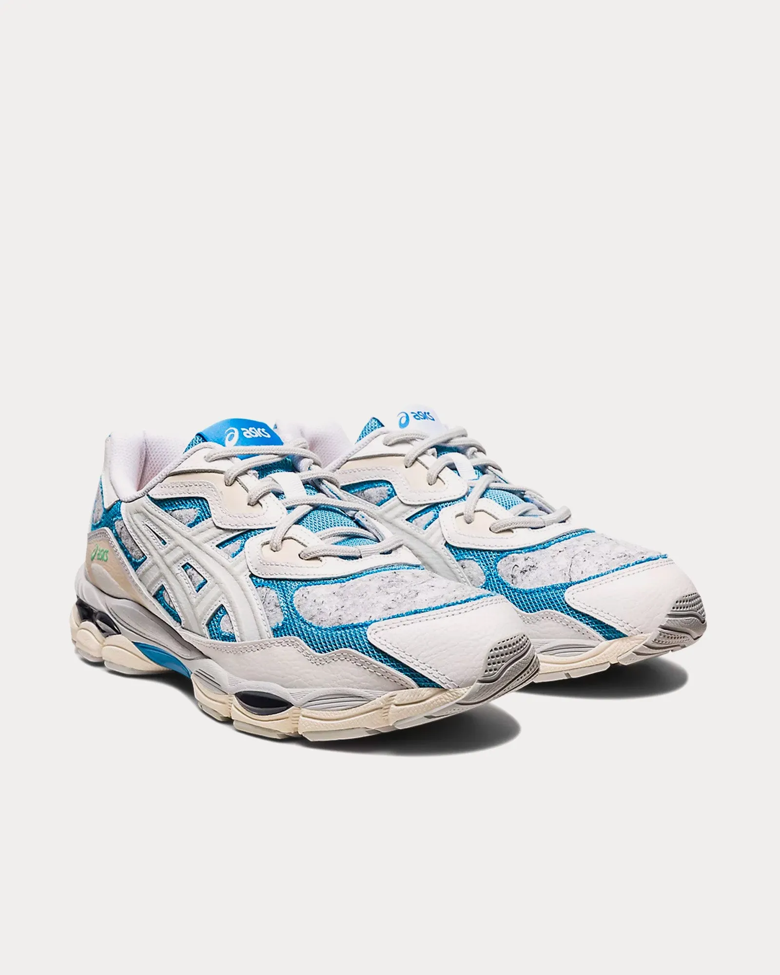 Gel-NYC White / Dolphin Blue Low Top Sneakers