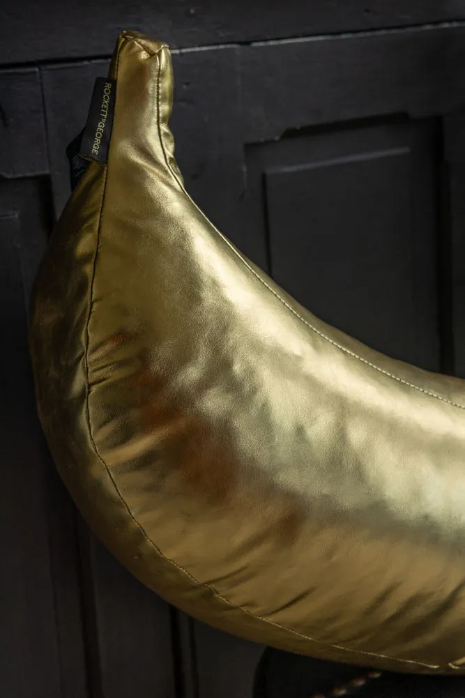 Gold Banana Cushion