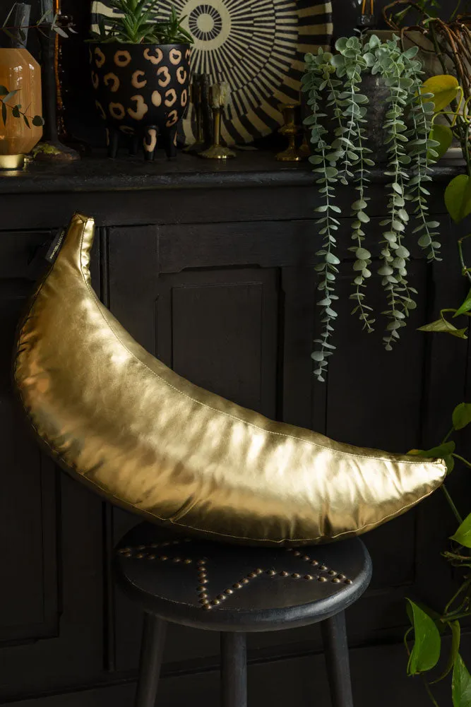 Gold Banana Cushion