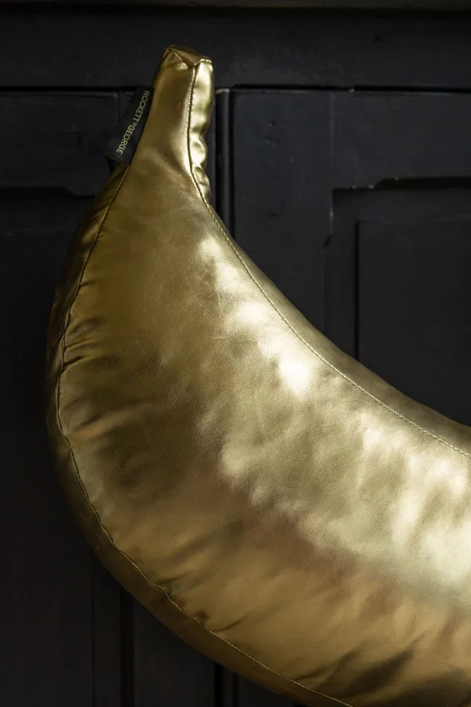 Gold Banana Cushion