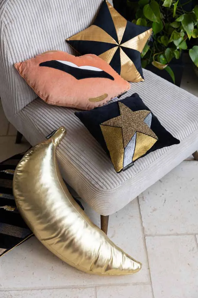 Gold Banana Cushion