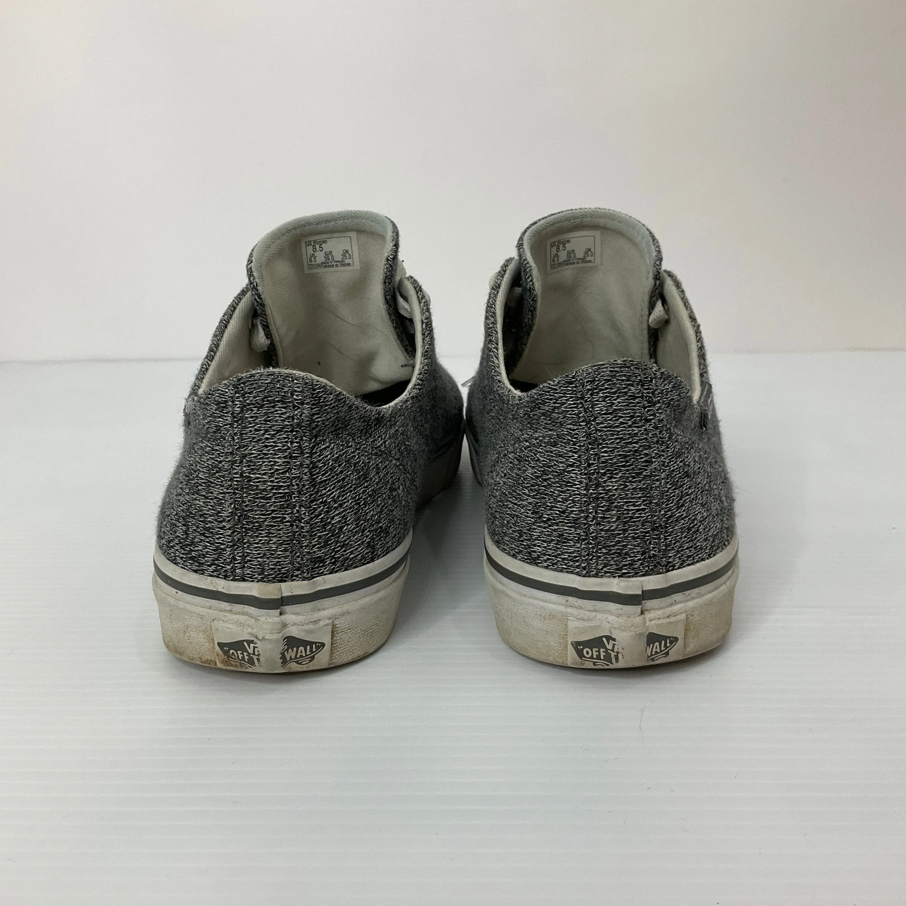 Grey Shoes Sneakers Vans, Size 8.5