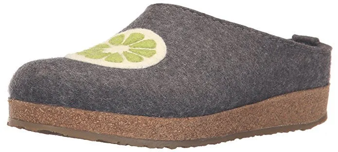 Haflinger Women's Grizzly Lemon Boiled Wool Clog