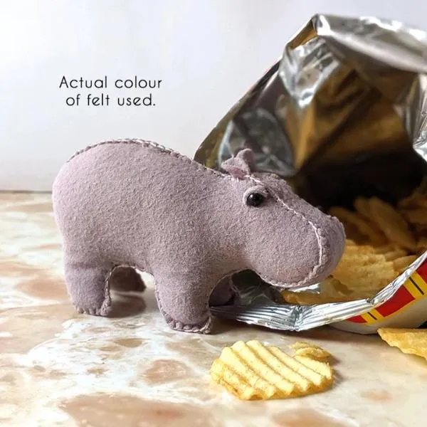 Hand Stitched House Hippo DIY Kit