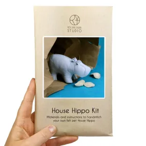 Hand Stitched House Hippo DIY Kit