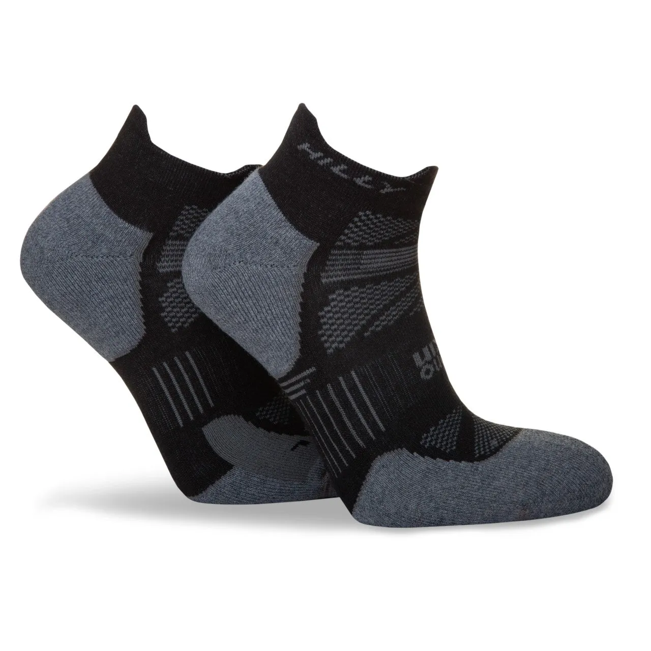 Hilly Supreme Socklet Med - Black/Grey Marl