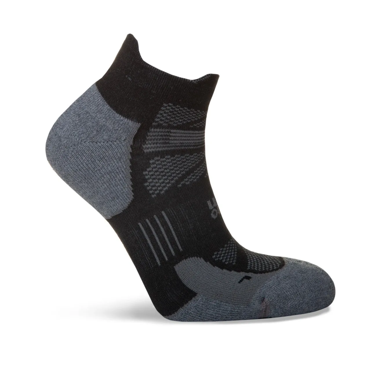 Hilly Supreme Socklet Med - Black/Grey Marl