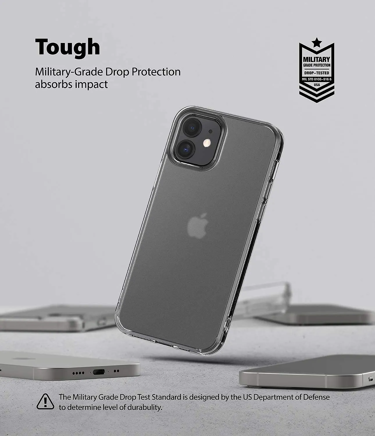 iPhone 12 mini Back Cover Case | Fusion - Matte Clear