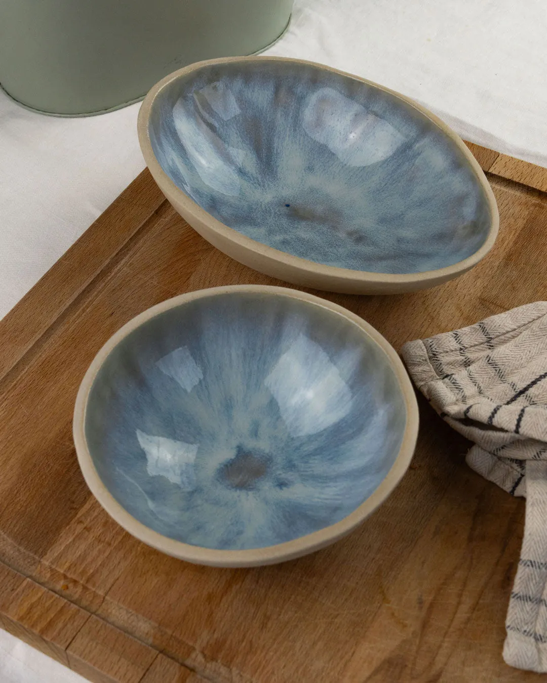 Iridescent Oval Irregular Bowl