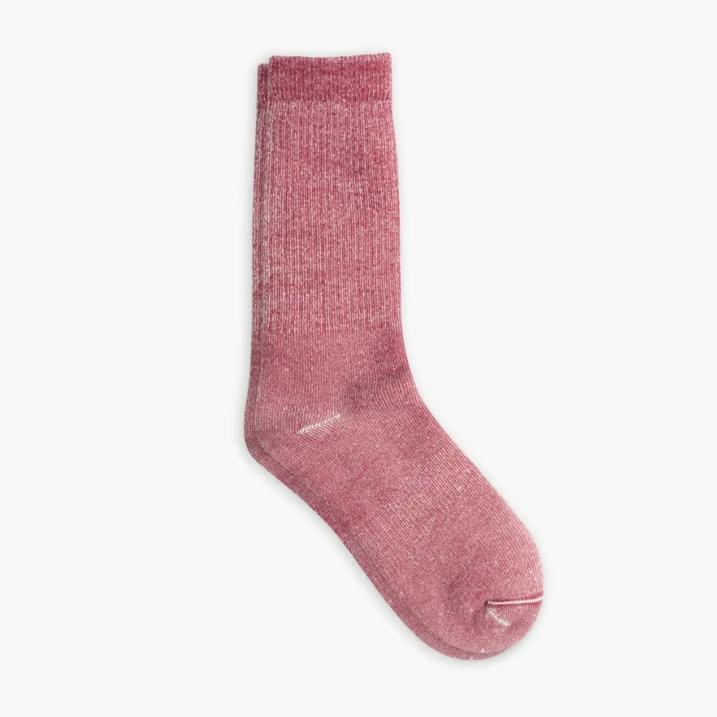 Men's Wool Cabin Sock | Red