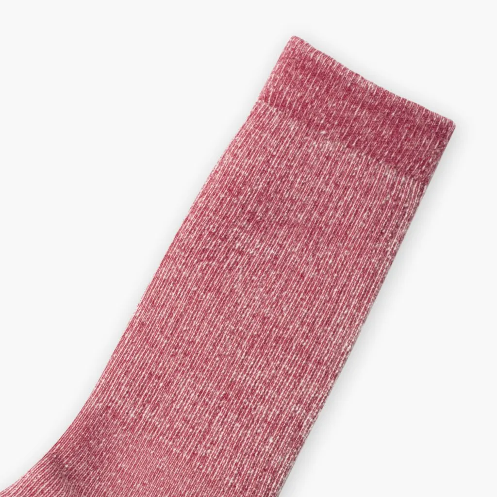 Men's Wool Cabin Sock | Red