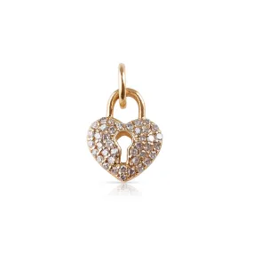 MINI DIAMOND LOVE LOCK CHARM