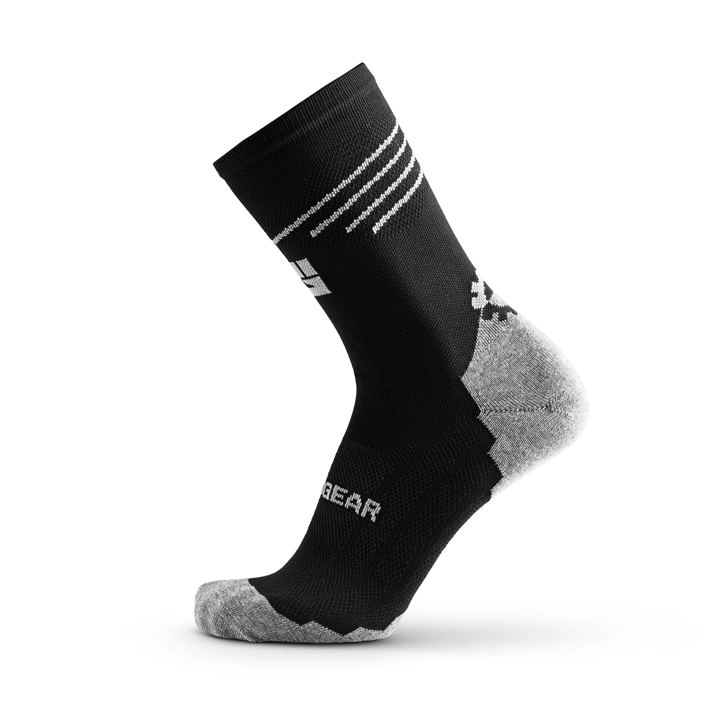 Mountain Biking (MTB) Sock - Black/Gray