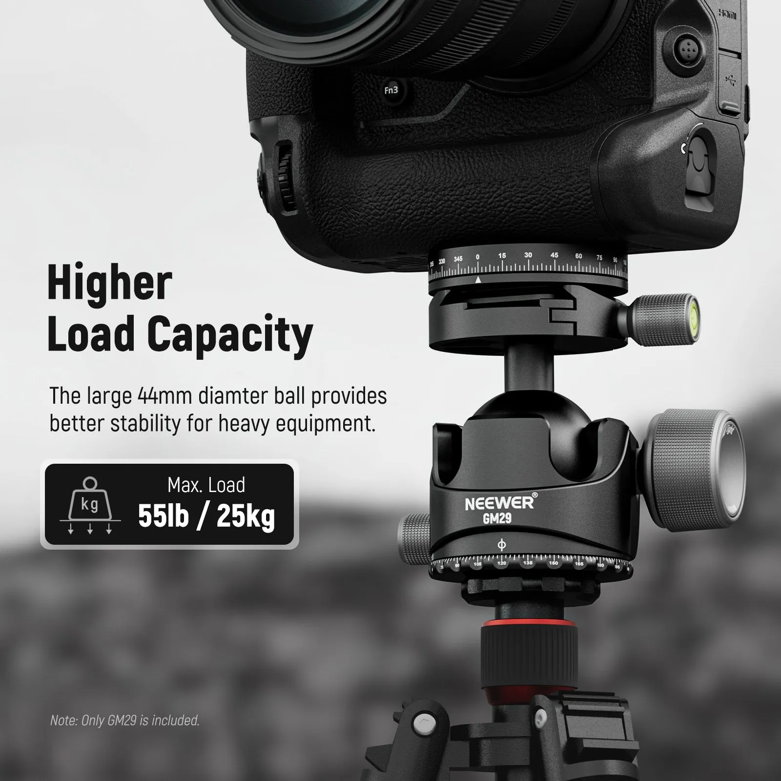 NEEWER GM29 Low Profile Tripod Head