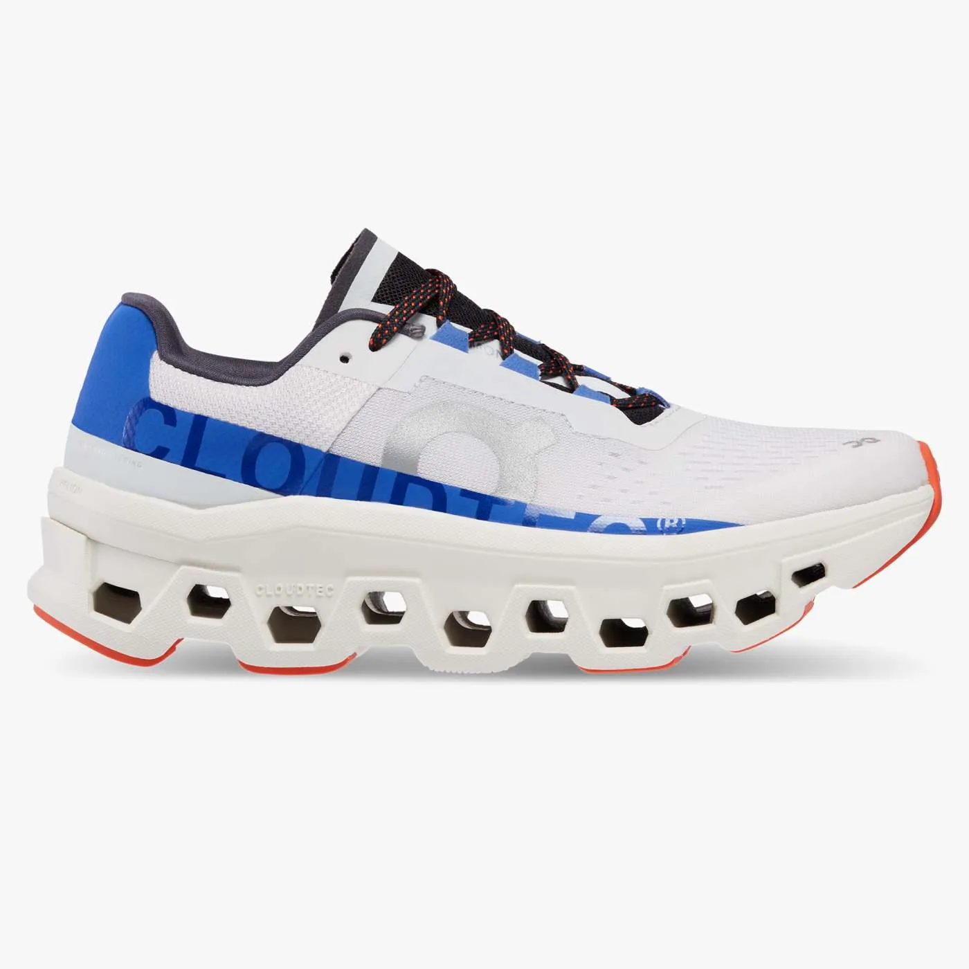 On Running Women's Cloudmonster Shoes - Frost / Cobalt