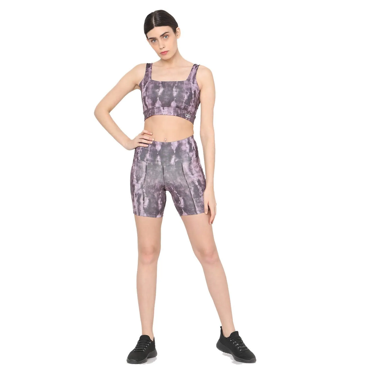 Rider Shorts Purple Tie Dye