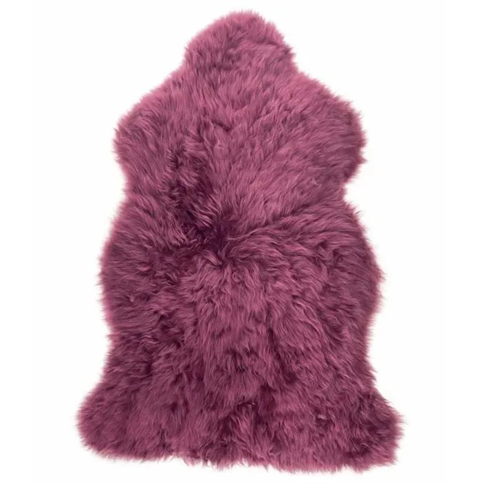 Sheepskin Rug - Plum - Large - Long Wool Australian Merino Sheepskin