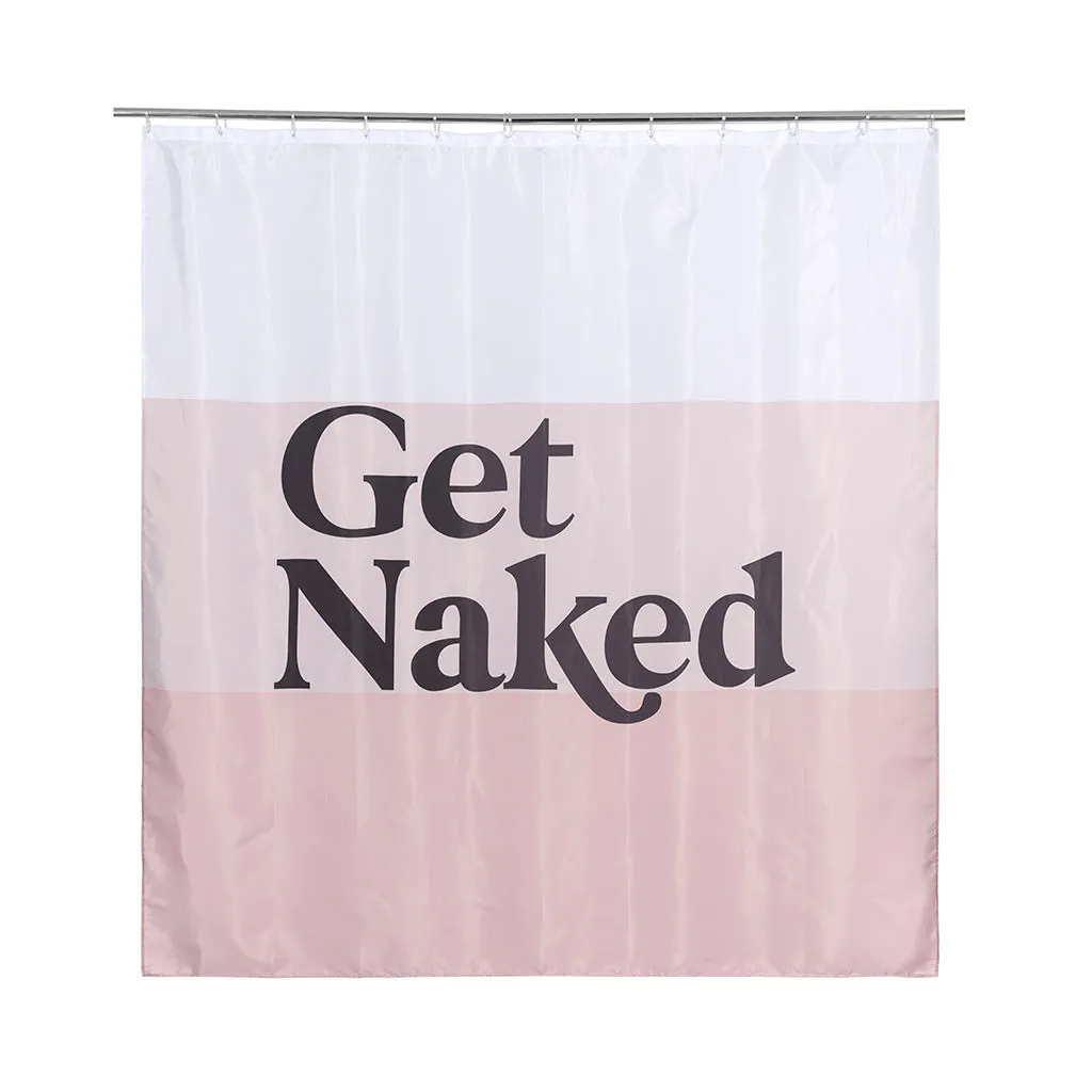 Shiraleah "Get Naked" Shower Curtain, Blush - FINAL SALE ONLY