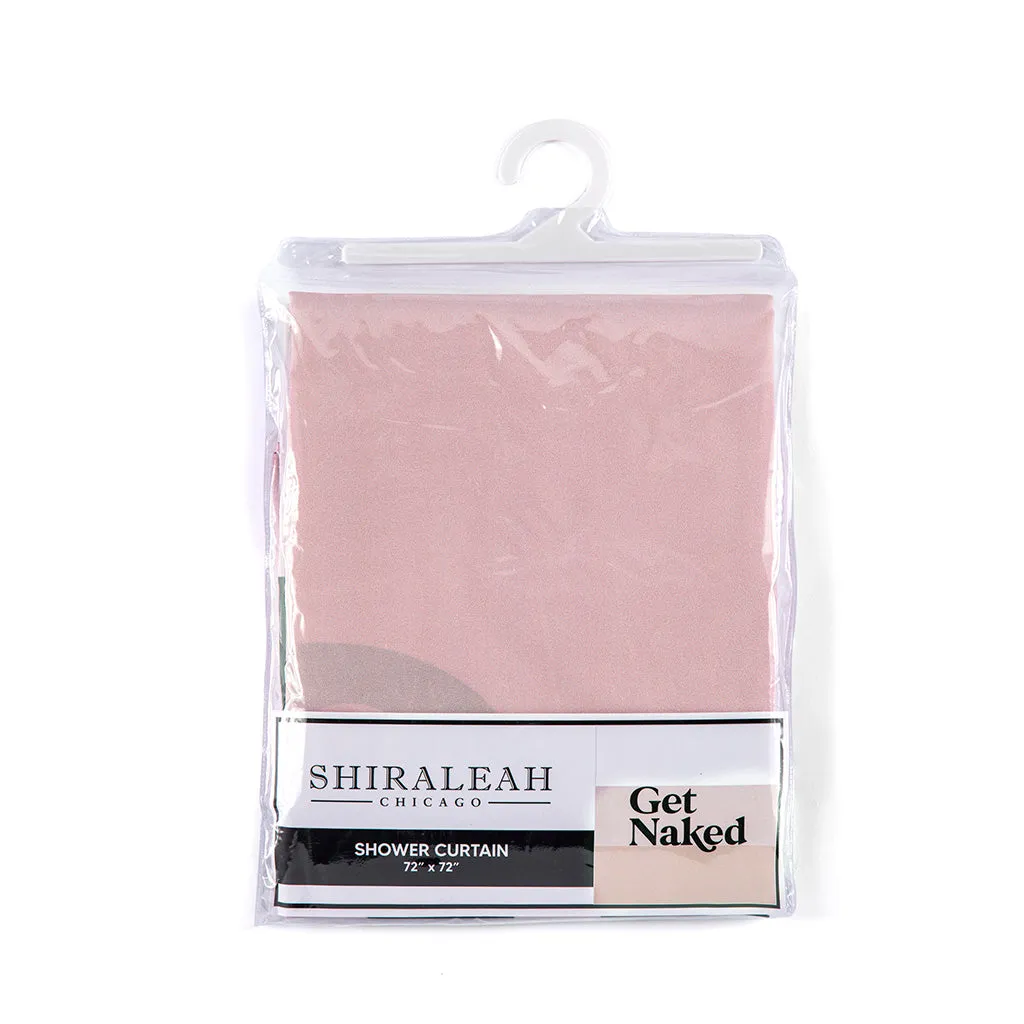 Shiraleah "Get Naked" Shower Curtain, Blush - FINAL SALE ONLY