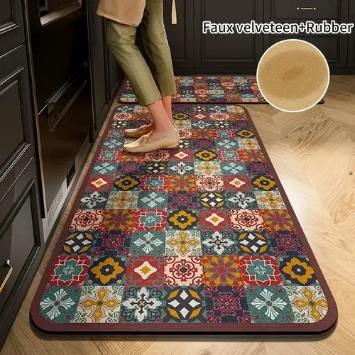 Super Absorbent, Non-slip Kitchen Floor Rug