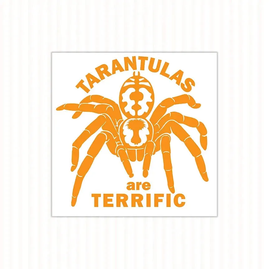 Tarantulas are Terrific Decal, Waterproof Vinyl Decal, Cute Spider Gift