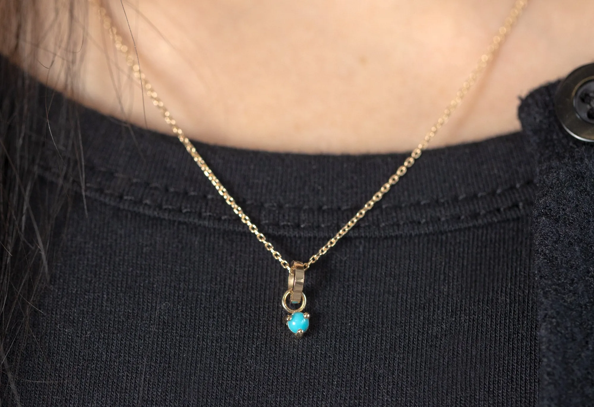 The Turquoise Birthstone Charm