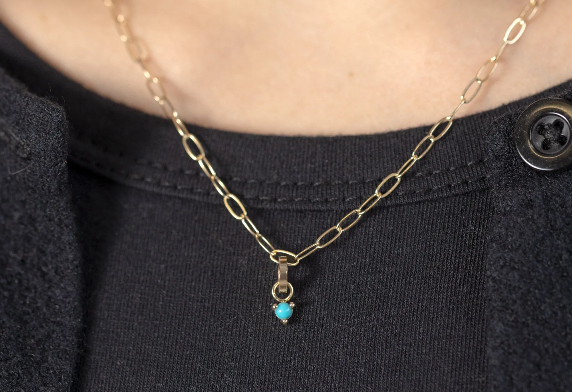 The Turquoise Birthstone Charm